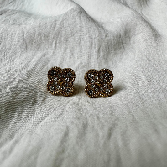 Boucles d'oreilles trèfle